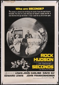 7x0721 SECONDS linen 1sh 1966 Rock Hudson buys himself a new life, John Frankenheimer!