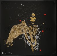 7x0112 JIMI HENDRIX #19/25 foil 24x24 art print 2015 Constellation Jimi art by Naja Conrad-Hansen!