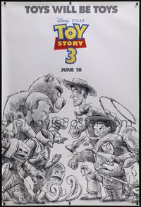 7x0086 TOY STORY 3 41x61 special poster 2010 Disney & Pixar, completely different & ultra rare!