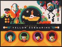 7x0129 YELLOW SUBMARINE #241/797 standard edition set of 5 18x24 art prints 2012 Whalen, Beatles!