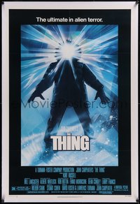 7x0772 THING linen 1sh 1982 John Carpenter classic sci-fi horror, Struzan, new credit design!