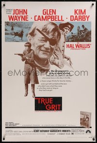 7x0788 TRUE GRIT linen rated M 1sh 1969 John Wayne as Rooster Cogburn, Kim Darby, Glen Campbell