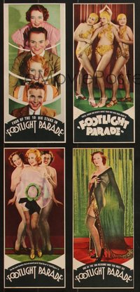 7x0302 FOOTLIGHT PARADE group of 9 heralds 1933 Cagney, Blondell, Keeler, Powell + sexy showgirls!