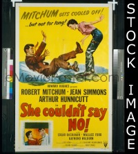 SHE COULDN'T SAY NO ('54) 1sheet