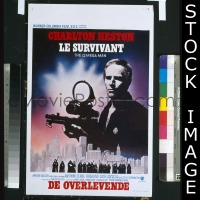 #338 OMEGA MAN Belgian poster '71 Heston 