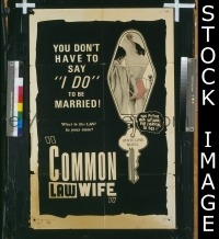 #022 COMMON LAW WIFE 1sh '63 sexploitation 