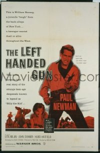 #368 LEFT HANDED GUN 1sh '58 Newman 