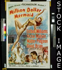 #377 MILLION DOLLAR MERMAID 1sh '52 Williams 