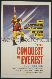 CONQUEST OF EVEREST 1sheet