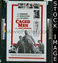 #223 CAGED MEN PLUS ONE WOMAN 1sh '71 