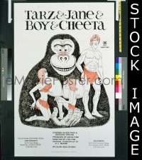 #095 TARZ & JANE & BOY & CHEETA 1sh 75 Xrated 