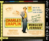 Y221 MONSIEUR VERDOUX title lobby card '47 Charlie Chaplin