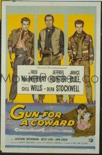 #281 GUN FOR A COWARD 1sh '56 MacMurray 