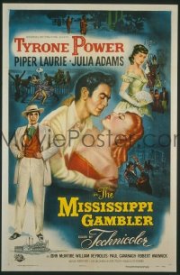 MISSISSIPPI GAMBLER ('53) 1sheet