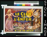 #319 HELLFIRE CLUB Belgian poster '60 Cushing 