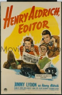 HENRY ALDRICH, EDITOR 1sheet