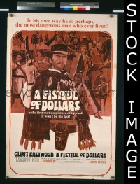 B088 FISTFUL OF DOLLARS 40x60 movie poster '67 Eastwood