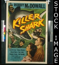 #135 KILLER SHARK 1sh '50 Roddy McDowall 