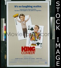 P972 KING OF COMEDY one-sheet movie poster '83 Robert DeNiro, Scorsese