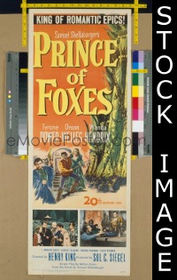 #134 PRINCE OF FOXES insert '49 Orson Welles 