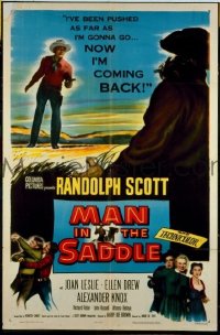 MAN IN THE SADDLE ('51) 1sheet