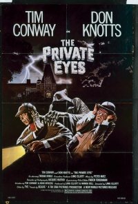 Q397 PRIVATE EYES one-sheet movie poster '80 Tim Conway, Knotts