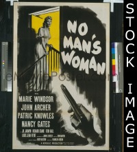 #189 NO MAN'S WOMAN 1sh '55 Marie Windsor 