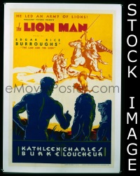 #078 LION MAN 1sh '36 Hall, Burke 