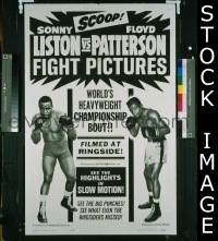 LISTON VS PATTERSON FIGHT PICTURES 1sheet
