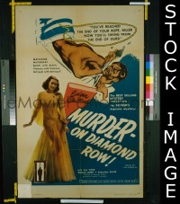 MURDER ON DIAMOND ROW R1947 1sheet