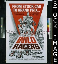 #257 WILD RACERS 1sh '68 Fabian, car racing 