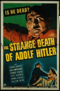 STRANGE DEATH OF ADOLF HITLER 1sheet