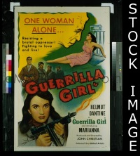 #7724 GUERRILLA GIRL 1sh '53 Helmut Dantine