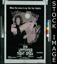 #763 VAMPIRE'S NIGHT ORGY 1sh '74 cool image! 