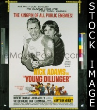 #668 YOUNG DILLINGER 1sh '65 Adams, Conrad 