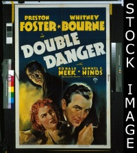 #220 DOUBLE DANGER 1sh '38 Preston Foster 