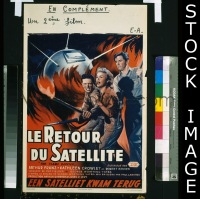 #312 FLAME BARRIER Belgian poster '58 Franz 