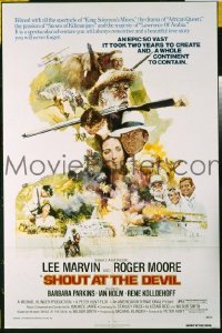 s208 SHOUT AT THE DEVIL one-sheet movie poster '76 Lee Marvin, Roger Moore