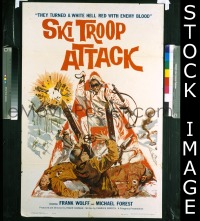 #678 SKI TROOP ATTACK 1sh '60 skiers vs Nazis 