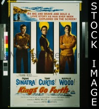 #434 KINGS GO FORTH 1sh '58 Frank Sinatra 