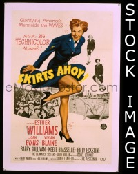 #1346 SKIRTS AHOY 1sh '52 Esther Williams 