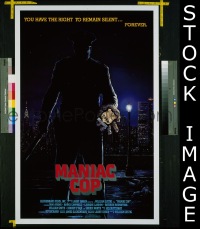 #4865 MANIAC COP 1sh '88 Atkins, Campbell 