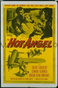 P855 HOT ANGEL one-sheet movie poster '58 teenage gangs!