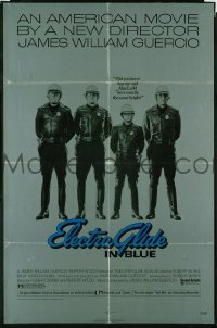 ELECTRA GLIDE IN BLUE foil 1sh 1973 short cop Robert Blake and Alan Ladd are same height!