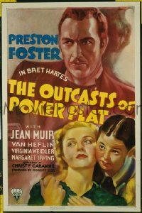 OUTCASTS OF POKER FLAT ('37) 1sheet