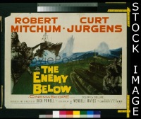 #096 ENEMY BELOW 1/2sh '58 Mitchum, Jurgens 