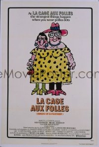 P985 LA CAGE AUX FOLLES one-sheet movie poster '79 Ugo Tognazzi
