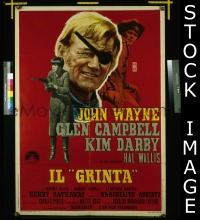 #011 TRUE GRIT Italian poster '69 John Wayne 