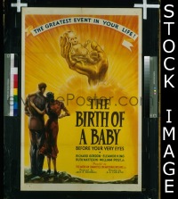 #293 THE BIRTH OF A BABY 1sh '38 Gordon, King 