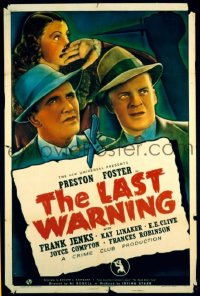 LAST WARNING ('39) 1sheet